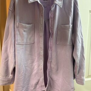 aerie Pastel Lilac Pullover with Branded Patch